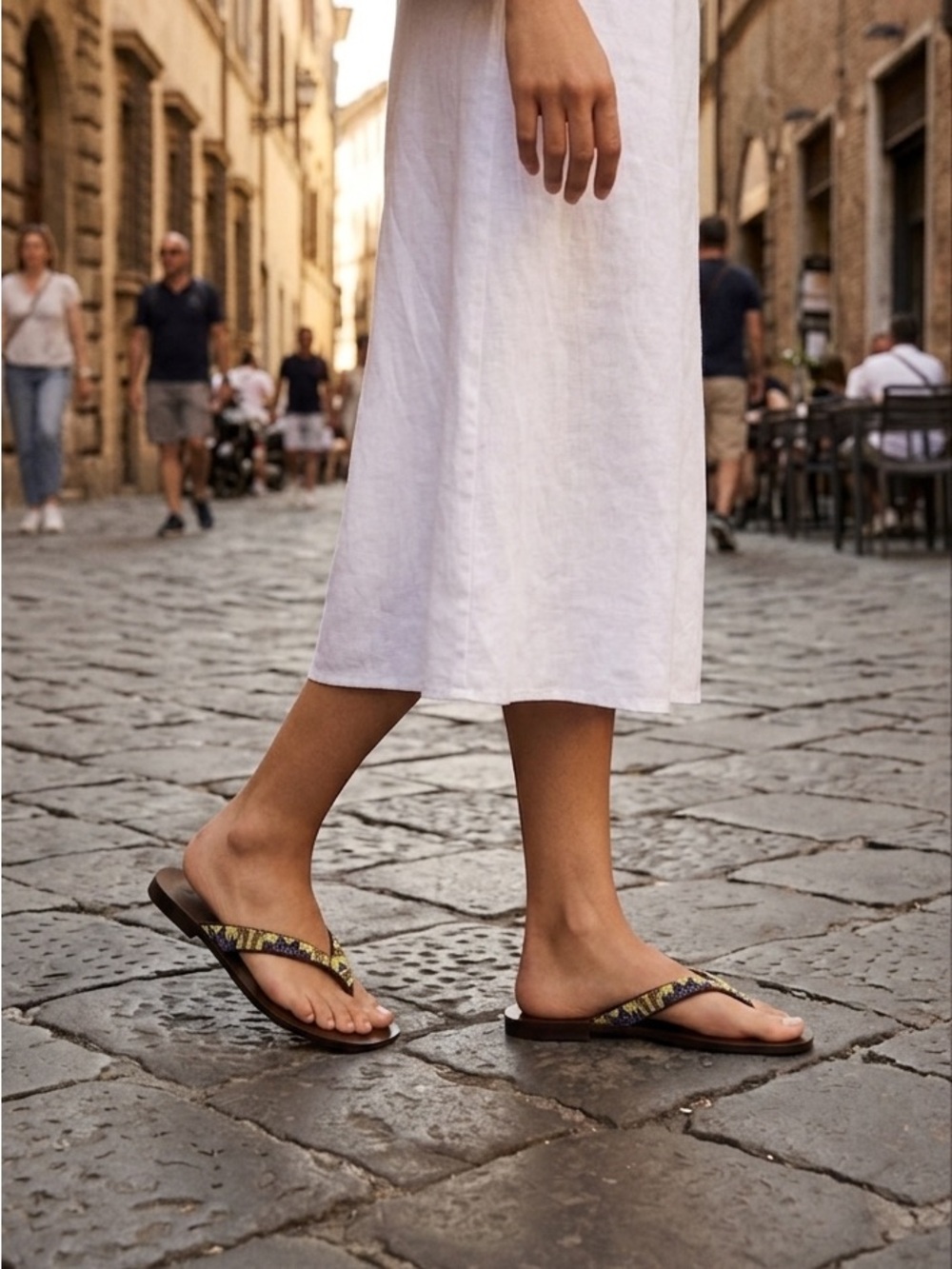 7.5. ZARA FLAT BEADED SANDAL